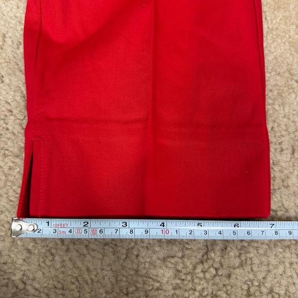 Vineyard Vines Red Tapered Pants Women's Size 12 - Picture 8 of 10